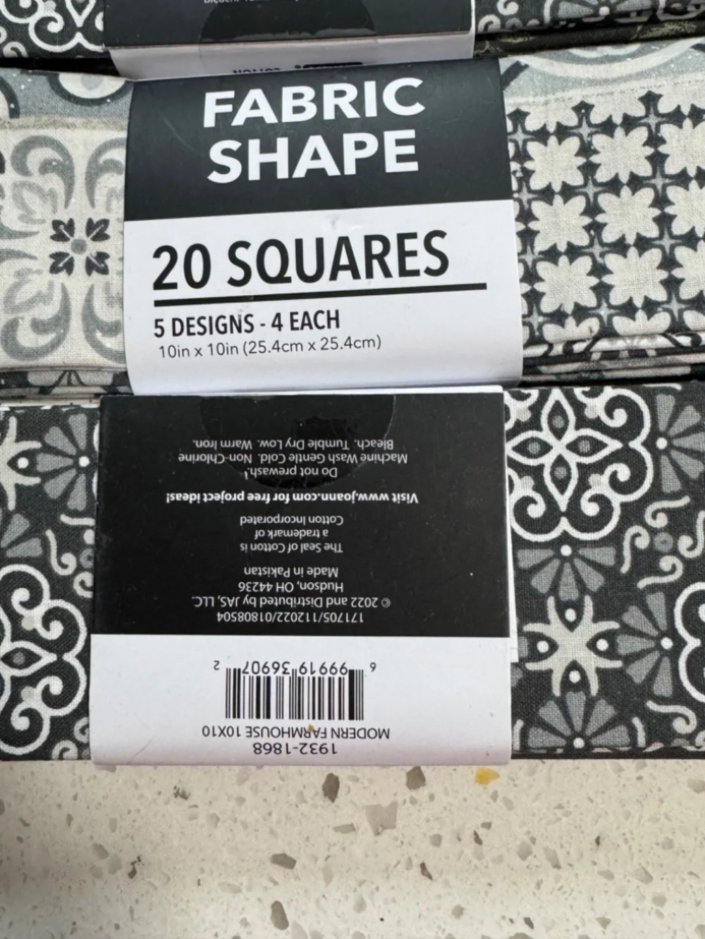 Quilt Pieces in Greens, Blacks, Grays and Creams Modern Farmhouse